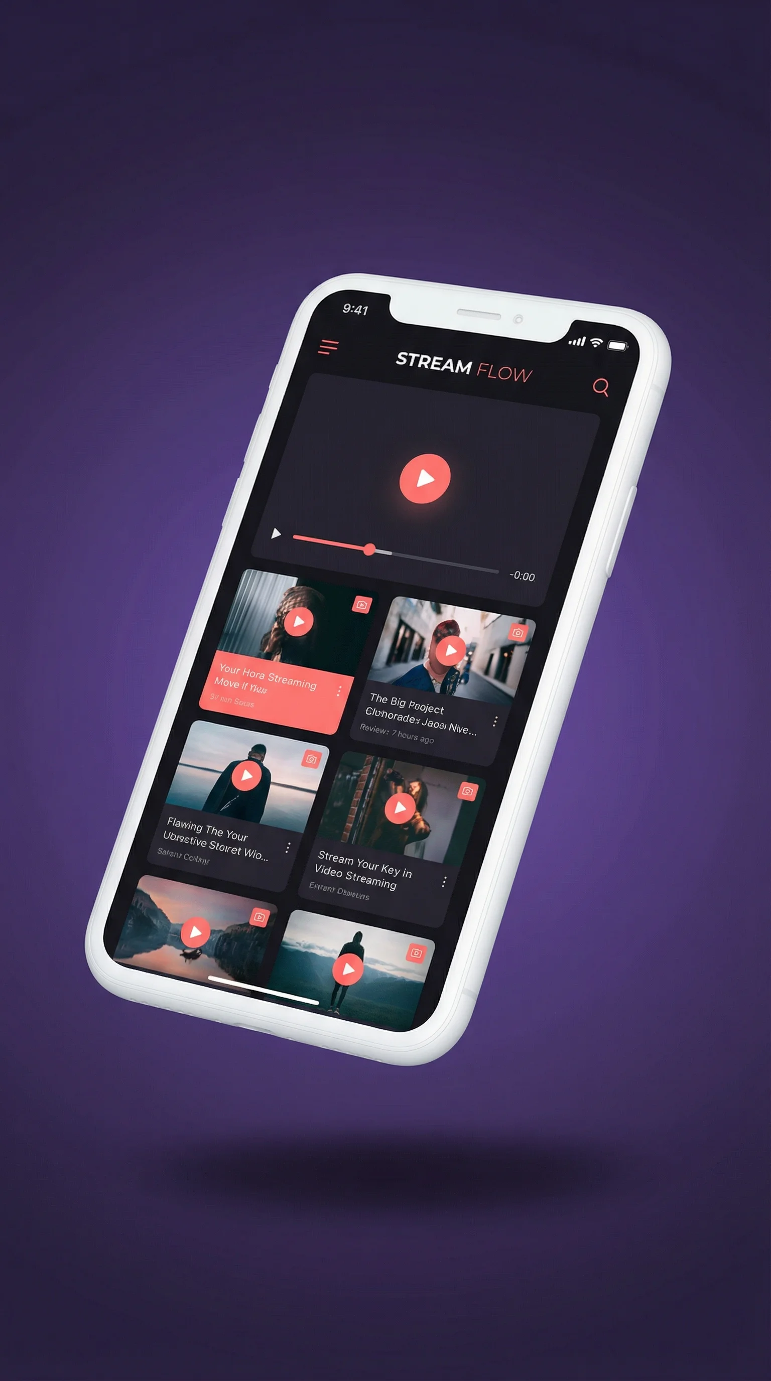 大象传媒手机客户端界面展示